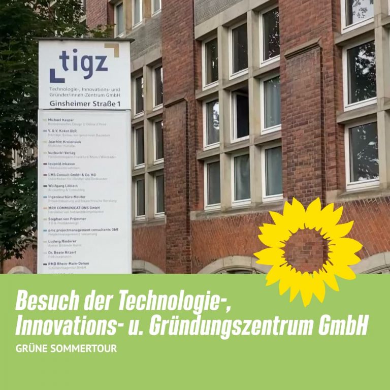 Besuch der Technologie-, Innovations- und Gründerzentrum GmbH in Ginsheim-Gustavsburg