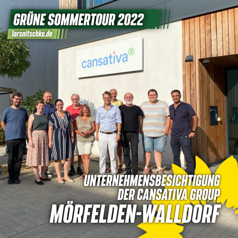 GRÜNE SOMMERTOUR: Unternehmensbesichtigung der Cansativa group in Mörfelden-Walldorf
