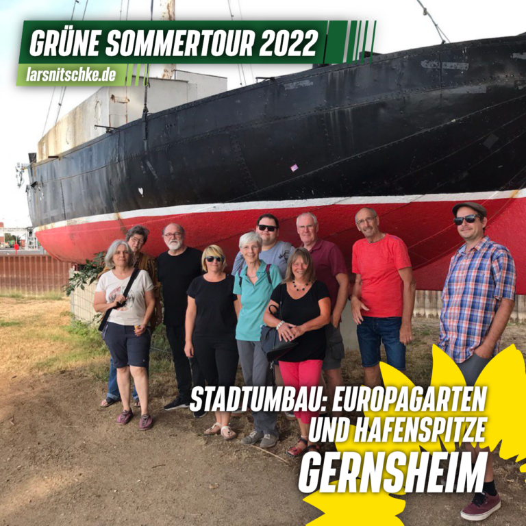 GRÜNE SOMMERTOUR: Stadtumbau in Gernsheim