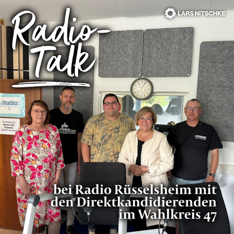 Radio Talk der Direktkandidierenden im Wahlkreis 47 bei Radio Rüsselsheim