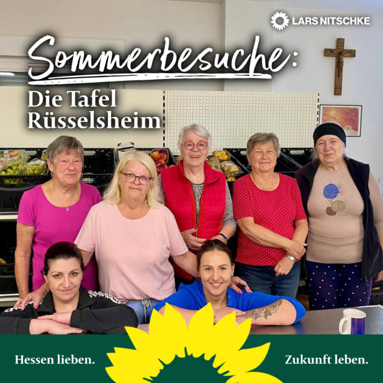 Sommerbesuche: Die Tafel Rüsselsheim