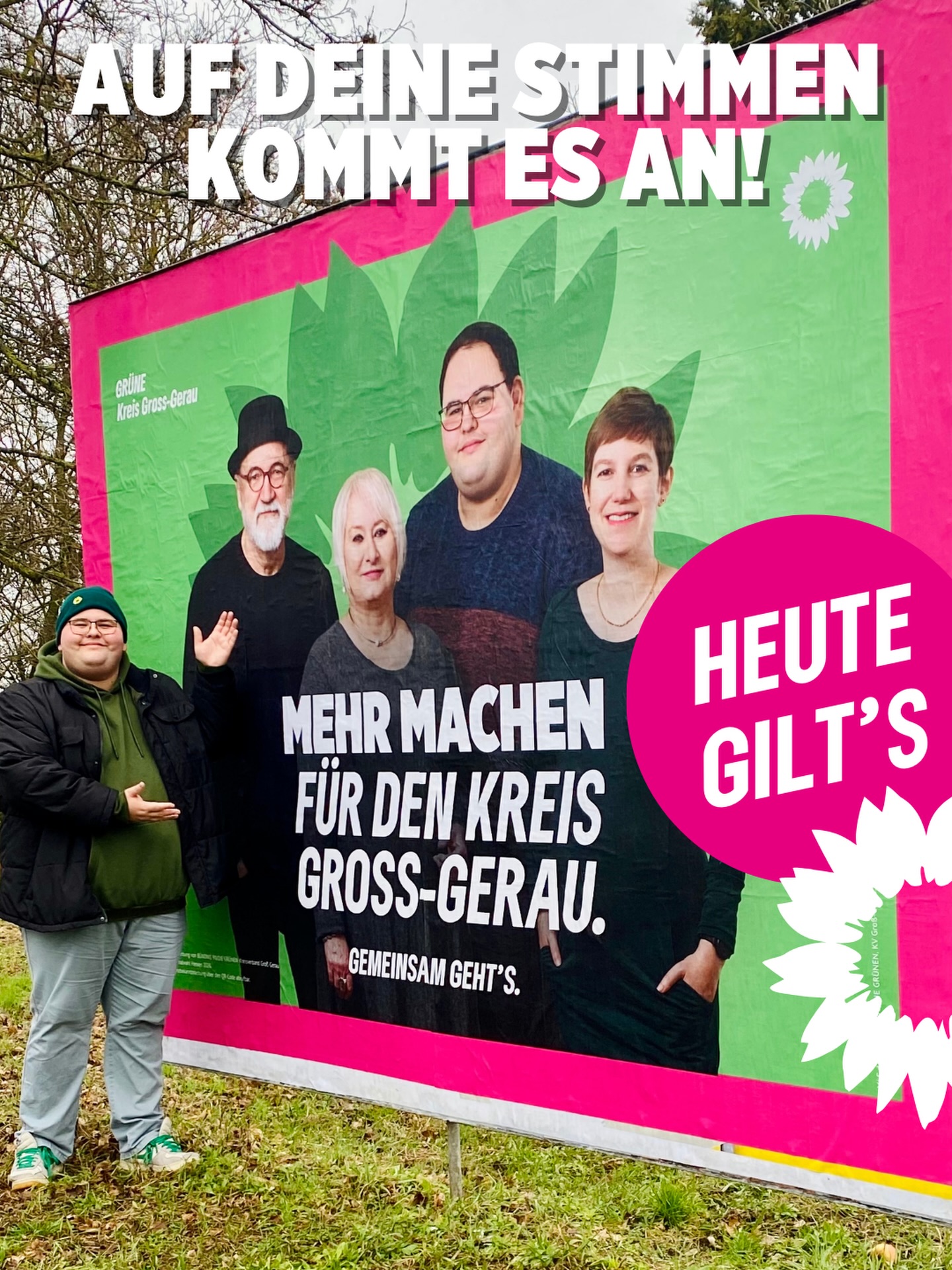 🗳️Auf deine Stimmen kommt es an. 
Die Wahllokale sind noch bis 18:00 Uhr geöffnet, das heisst:
WÄHLEN GEHEN! 
Die Kommunalwahl entscheidet über viele Dinge des alltäglichen Lebens, also bitte nutze deine Stimmen und entscheide mit, welche deiner Nachbar*innen die Politik vor Ort als ehrenamtliche Kommunalpolitiker*innen mitgestalten. 

Jede Stimme zählt 💚🌻
#GemeinsamGehts
